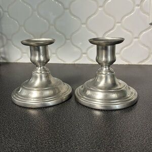 Vintage International Pewter candlesticks